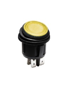 ORANGE LED ILLUMINATED ROCKER SWITCH 2P DPST / ON-OFF 12 V
