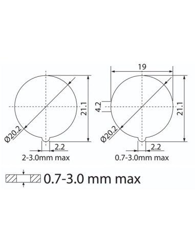 VERLICHTE ROCKERSCHAKELAAR - ORANJE  LED 12 V -...