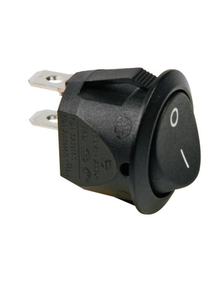BLACK ROCKER SWITCH BUTTON 1P SPST OFF-ON