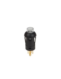 PUSH BUTTON - MINIATURE - ROUND - SPST OFF-(ON) - 1P -...
