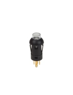 PUSH BUTTON - MINIATURE - ROUND - SPST OFF-(ON) - 1P -...