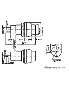 BOUTON-POUSSOIR OFF-(ON) ARGENTE 2