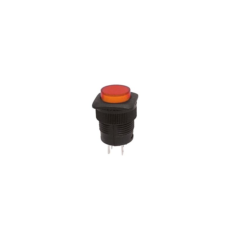 PUSH-BUTTON SWITCH OFF-(ON) WITH ORANGE LED