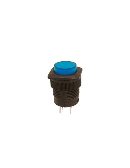 DRUKSCHAKELAAR OFF-(ON) MET BLAUWE LED