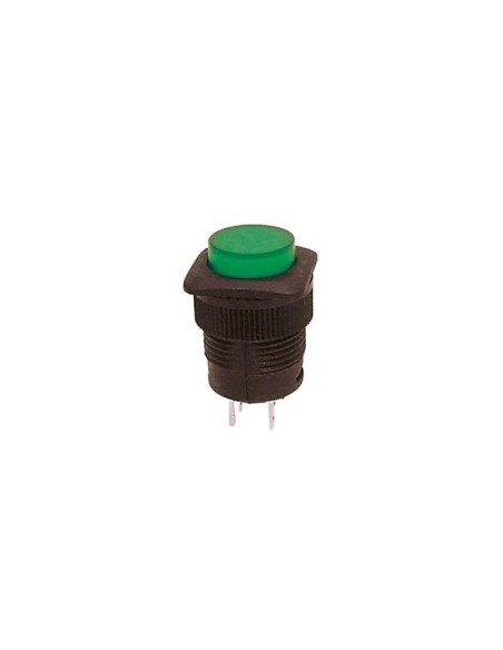BOUTON-POUSSOIR OFF-(ON) AVEC LED VERTE