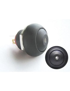 BOUTON-POUSSOIR MINIATURE UNIPOLAIRE À LED BLANCHE OFF-(ON)