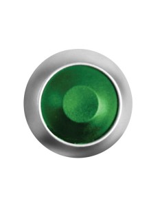 MINI-DRUCKTASTER - RUND - METALL - GRÜNE SCHUTZKAPPE - 1P... 2
