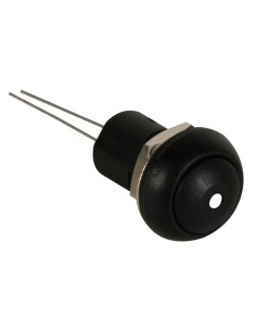 BOUTON-POUSSOIR MINIATURE UNIPOLAIRE À LED BLANCHE SPST...