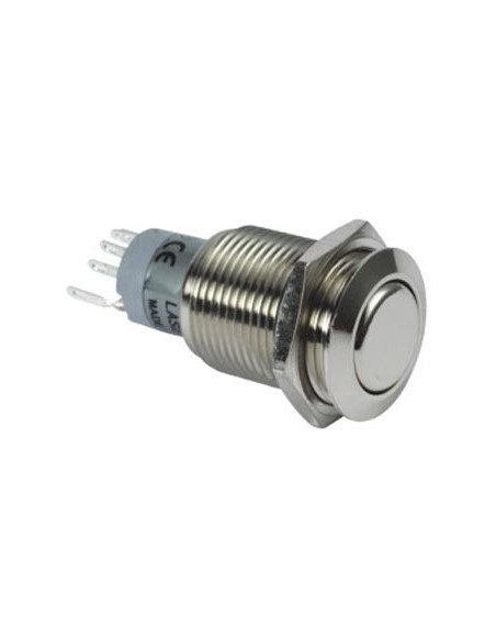 RONDE METALEN DRUKKNOP DPDT 2NO 2NC