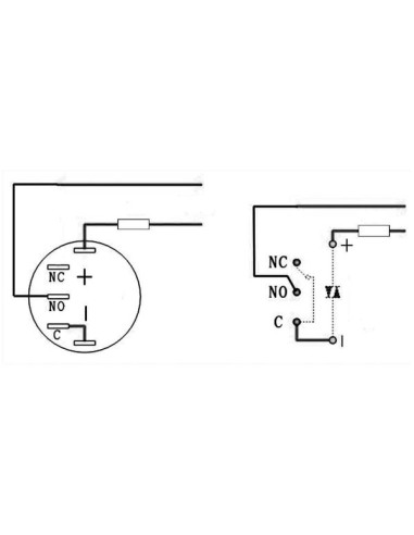 HOGE RONDE METALEN SCHAKELAAR SPDT 1NO 1NC