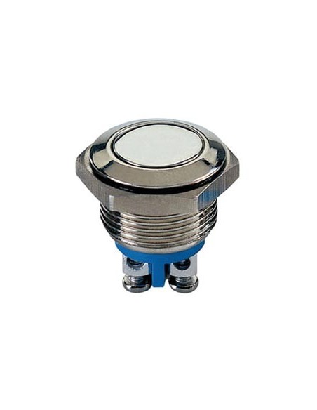 PLATTE DRUKKNOP IN ROESTVRIJ STAAL SPST 1NO