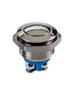 BOUTON-POUSSOIR ROND EN ACIER INOXYDABLE SPST 1NO