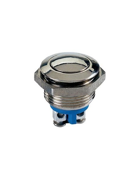 BOUTON-POUSSOIR ROND EN ACIER INOXYDABLE SPST 1NO