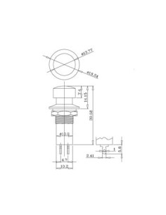 DRUKSCHAKELAAR OFF-ON ROOD 2