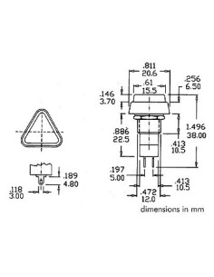 BOUTON-POUSSOIR OFF-ON ROUGE 2