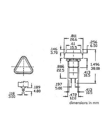 PUSH-BUTTON SWITCH OFF-ON RED