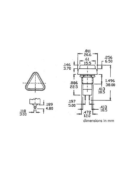DRUKSCHAKELAAR OFF-ON ROOD
