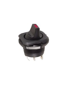 POWER ROCKER SWITCH 5A-250V SPST ON-OFF - WITH RED LED LIGHT