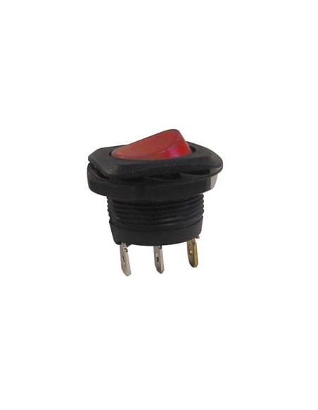 LEISTUNGSWIPPENSCHALTER 5A-250V SPST EIN-AUS - MIT ROTER NEONLAMPE