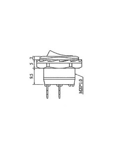 INTERRUPTEUR DE PUISSANCE A BASCULE 5A-250V SPST ON-OFF-ON 2