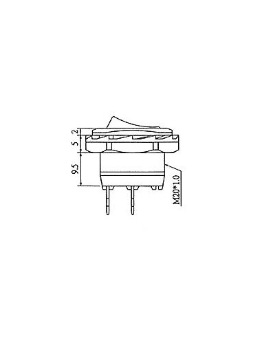 LEISTUNGSWIPPENSCHALTER 5A-250V SPDT EIN-AUS-EIN