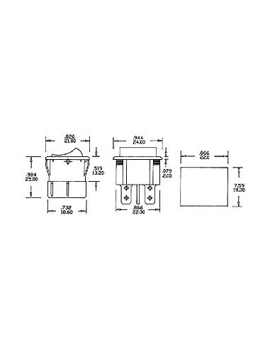 INTERRUPTEUR DE PUISSANCE A BASCULE 5A-250V...