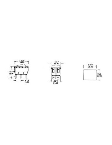 LEISTUNGSWIPPENSCHALTER 10A-250V DPST EIN-AUS -...