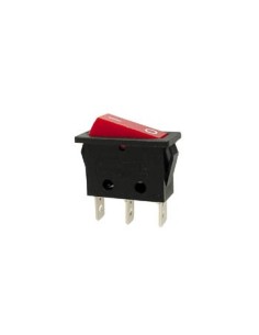 VERMOGEN ROCKERSCHAKELAAR 10A-250V SPST ON-OFF - MET ROOD...