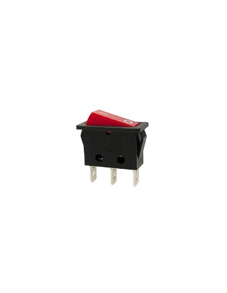 INTERRUPTEUR DE PUISSANCE A BASCULE 10A-250V SPST ON-OFF - AVEC TEMOIN NEON ROUGE