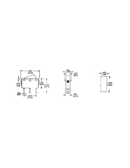 LEISTUNGSWIPPENSCHALTER 10A-250V SPST EIN-AUS - MIT ROTER NEONLAMPE