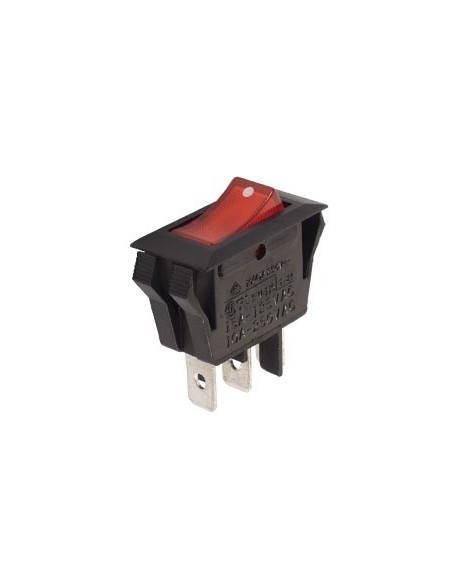 LEISTUNGSWIPPENSCHALTER 10A-250V SPST EIN-AUS - MIT ORANGENFARBIGER NEONLAMPE