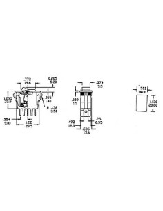 INTERRUPTEUR DE PUISSANCE A BASCULE 10A-250V SPDT ON-ON 2