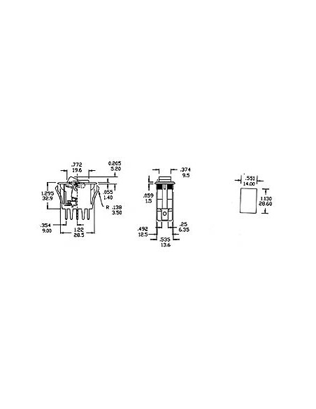 VERMOGEN ROCKERSCHAKELAAR 10A-250V SPDT ON-ON