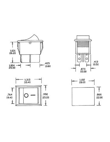 WIPPSCHALTER - LEISTUNGSSTARK - 10 A - 250 V -...