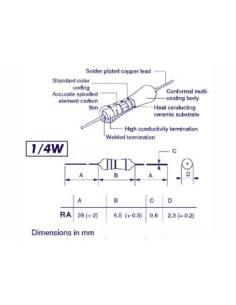 RESISTOR 1/4W 3E3 2