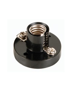 AC LAMP SOCKET, E10, BLACK