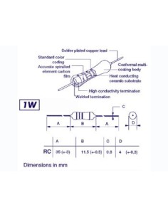 RESISTOR 1W 1E 2
