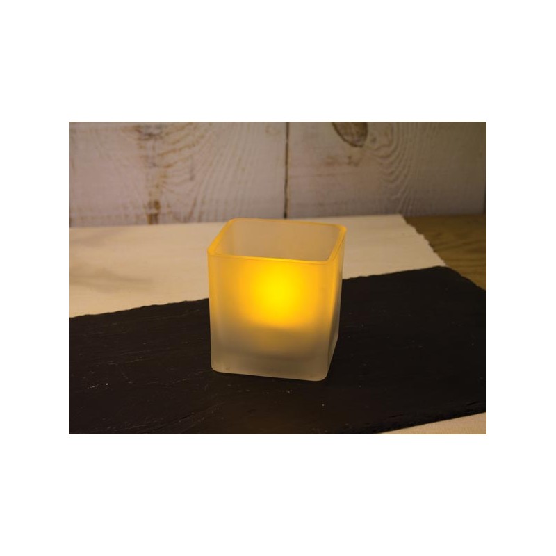 Real candlelight LED - bougie LED carrée - 7.5 cm - piles non incluses
