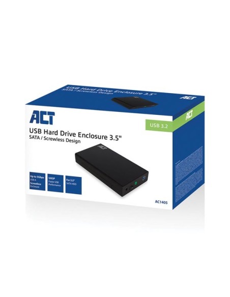 USB 3.2 Gen1 (USB 3.0) 3.5" SATA Hard Disk Enclosure Screwless