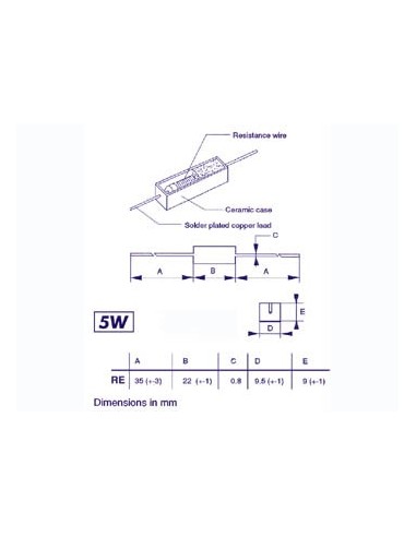 RESISTOR 5W 15K