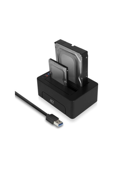 Double station d'accueil USB 3.2 Gen1 (USB 3.0) pour disques durs (HDD)