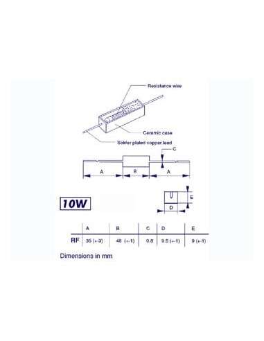 RESISTOR 10W 0E22