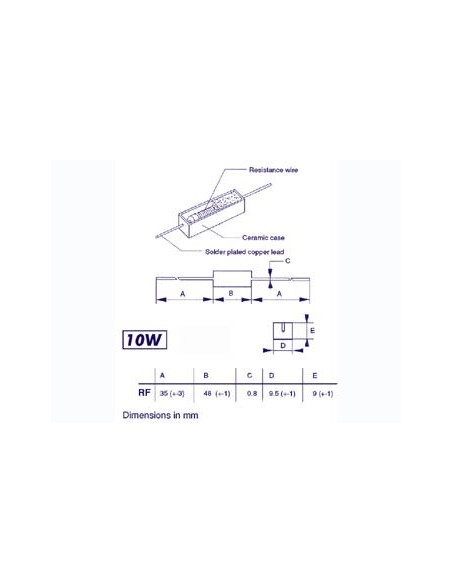 RESISTOR 10W 0E22