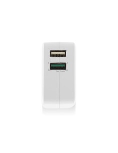 USB Charger 110-240V 2 port  & Quickcharge Qualcomm 4A white 2