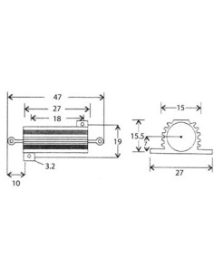 RESISTOR 25W 0E22