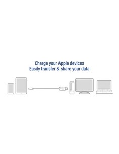 USB Lightning Cable for Apple 1.0M 2