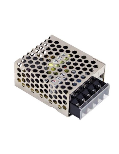 SCHAKELENDE VOEDING VOOR IT-APPARATUUR - 1 UITGANG - 15 W - 24 V - GESLOTEN CHASSIS