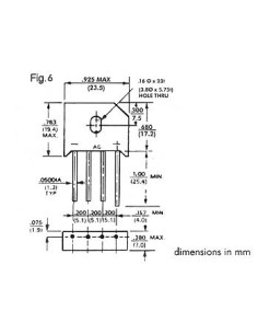 PONT DE REDRESSEMENT 800V-4A (RS406/L)