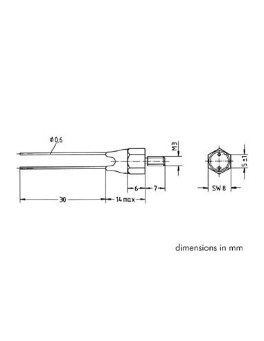 THERMISTANCE CTN - TYPE K45 - 6K8