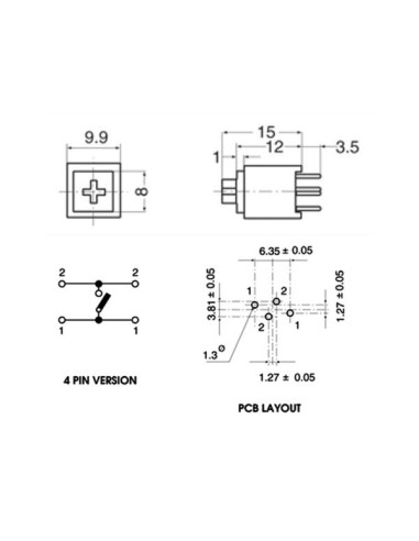 BOUTON-POUSSOIR OFF-(ON)
